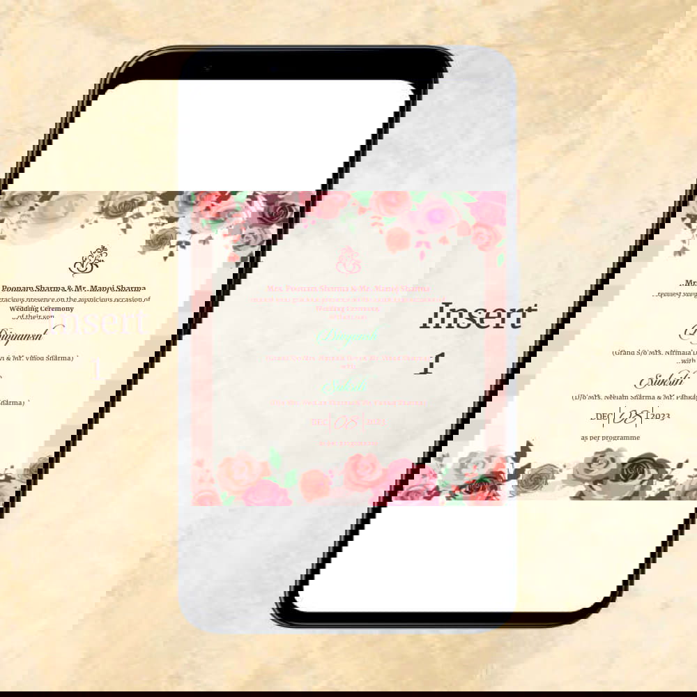 KL2011 Digital Wedding PDF Ecard - Kalash Cards