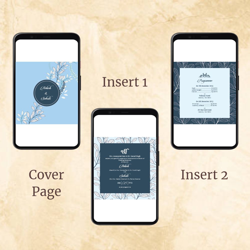 KL2012 Digital Wedding PDF Ecard - Kalash Cards