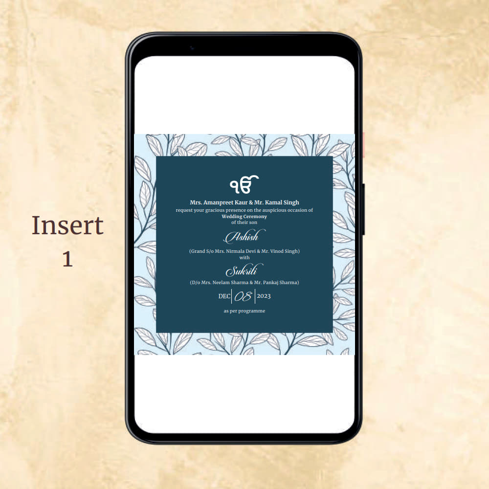 KL2012 Digital Wedding PDF Ecard - Kalash Cards