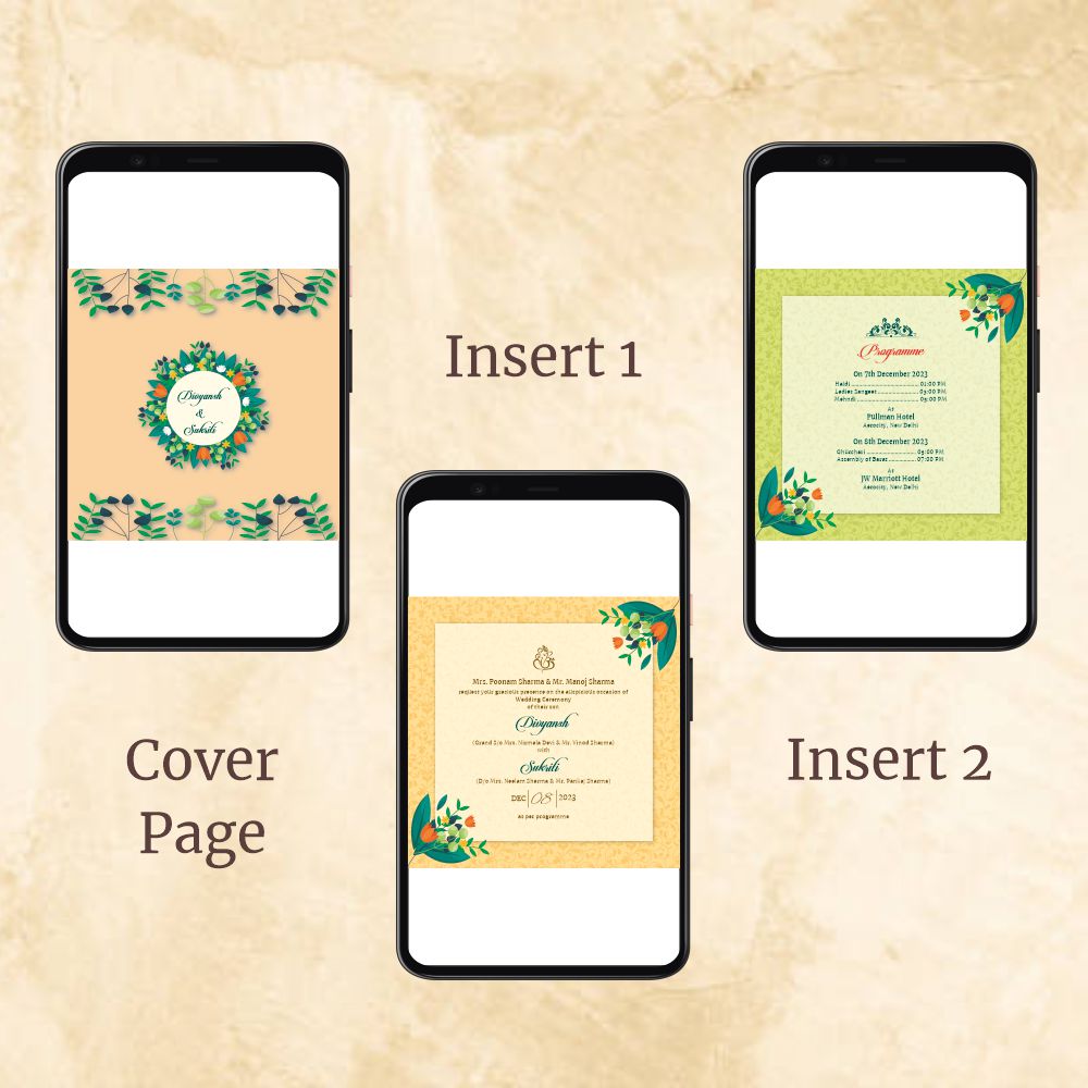 KL2020 Digital Wedding PDF Ecard - Kalash Cards