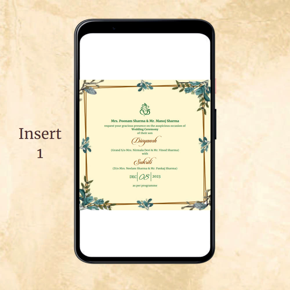 KL2022 Digital Wedding PDF Ecard - Kalash Cards