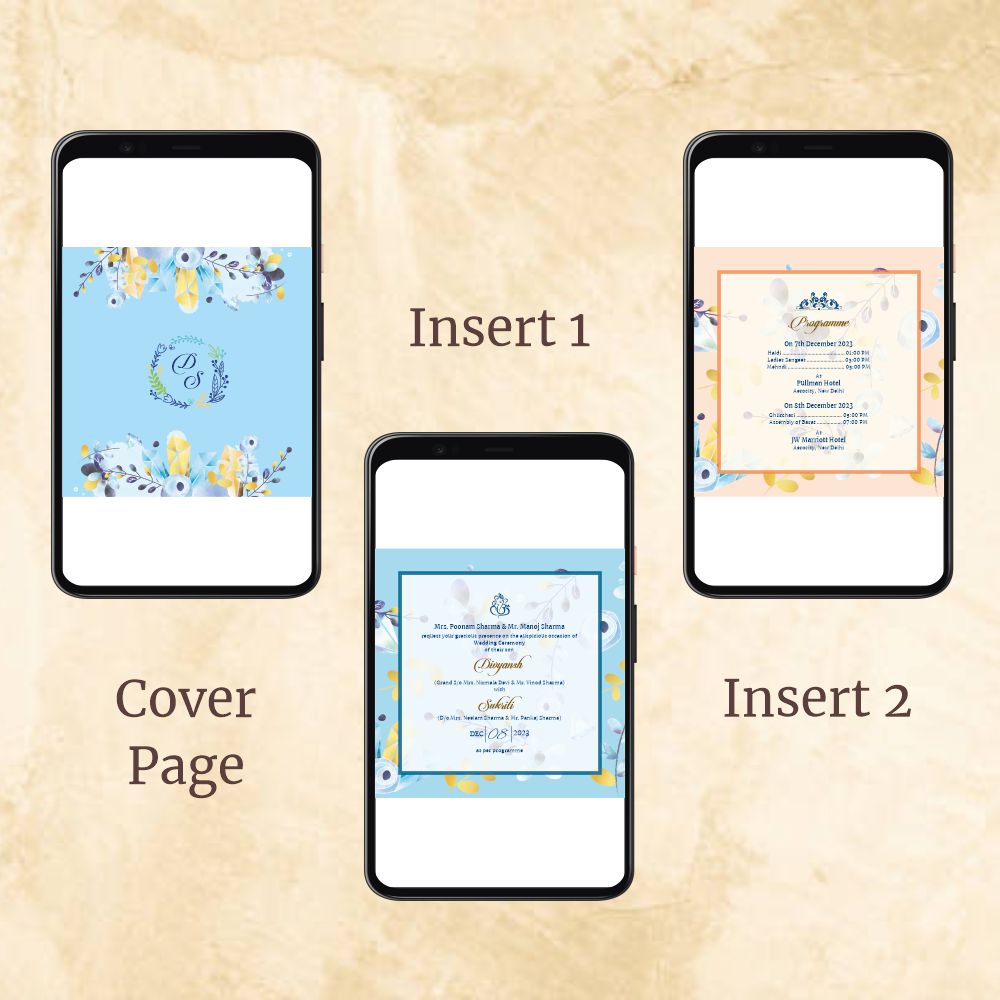 KL2023 Digital Wedding PDF Ecard - Kalash Cards