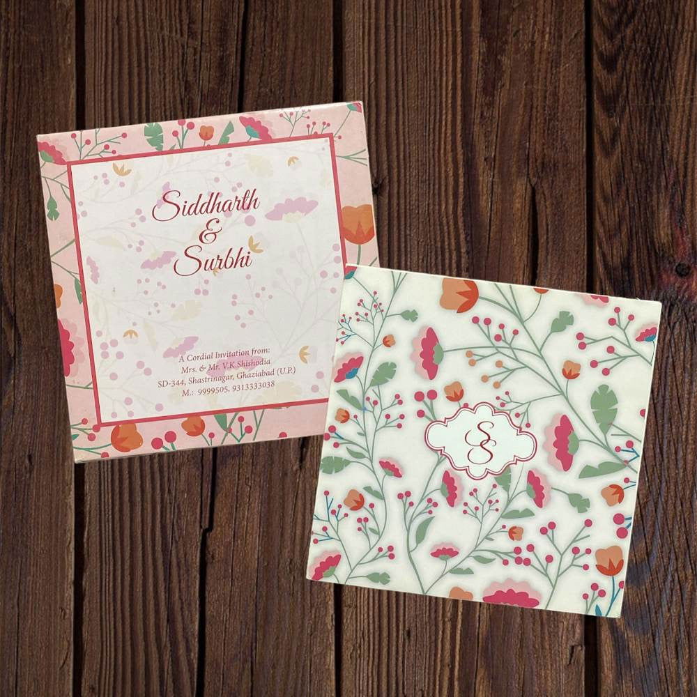 KL2025S1 Paper Wedding Card - Kalash Cards