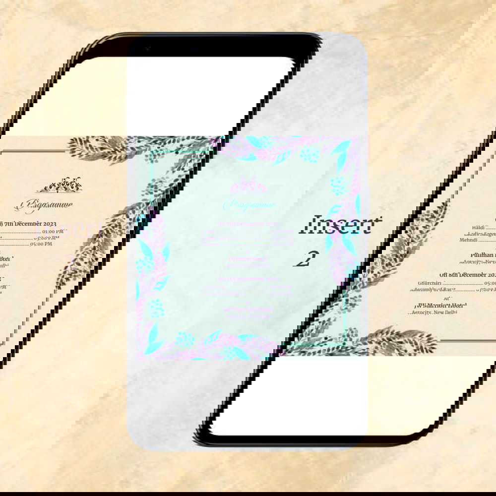 KL2027 Digital Wedding PDF Ecard - Kalash Cards