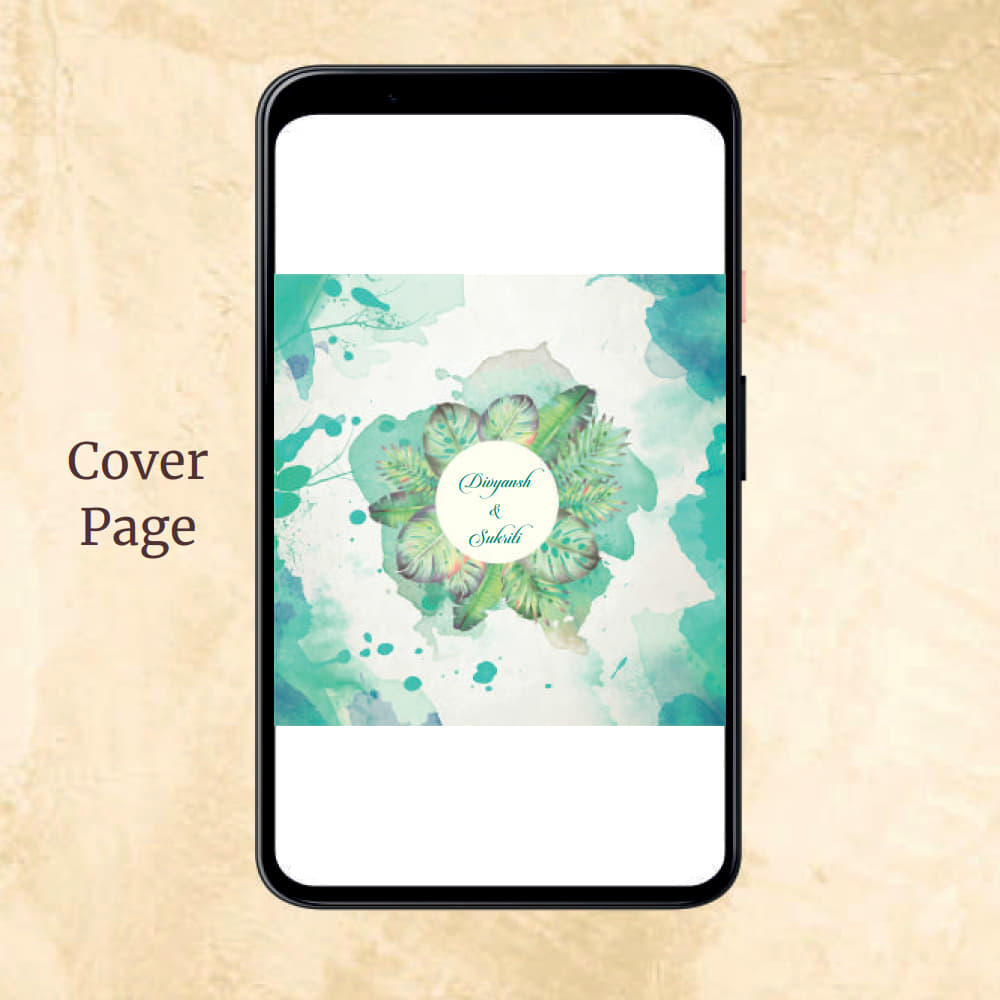 KL2028 Digital Wedding PDF Ecard - Kalash Cards