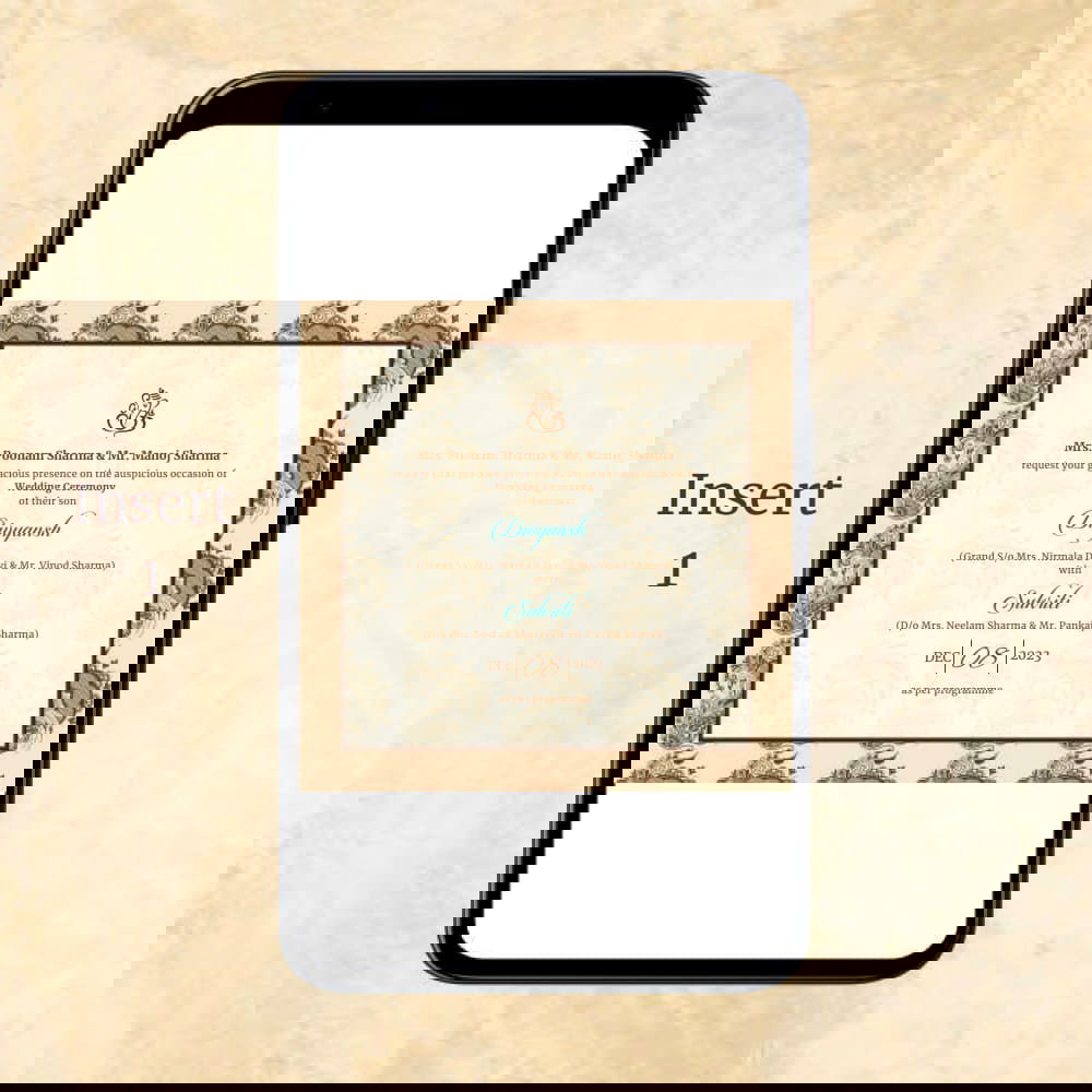 KL2030 Digital Wedding PDF Ecard - Kalash Cards