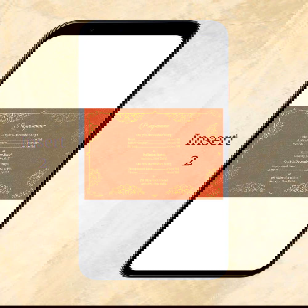 KL2031 Digital Wedding PDF Ecard - Kalash Cards