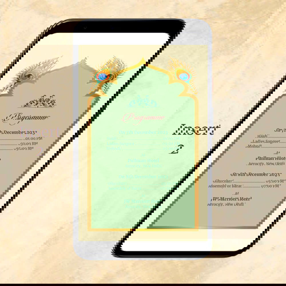 KL2032 Digital Wedding PDF Ecard - Kalash Cards