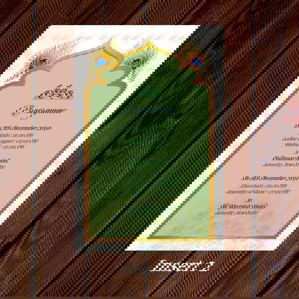 KL2032 Translucent Cover Luxury Wedding Card - Kalash Cards