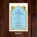 KL2032 Translucent Cover Luxury Wedding Card - Kalash Cards
