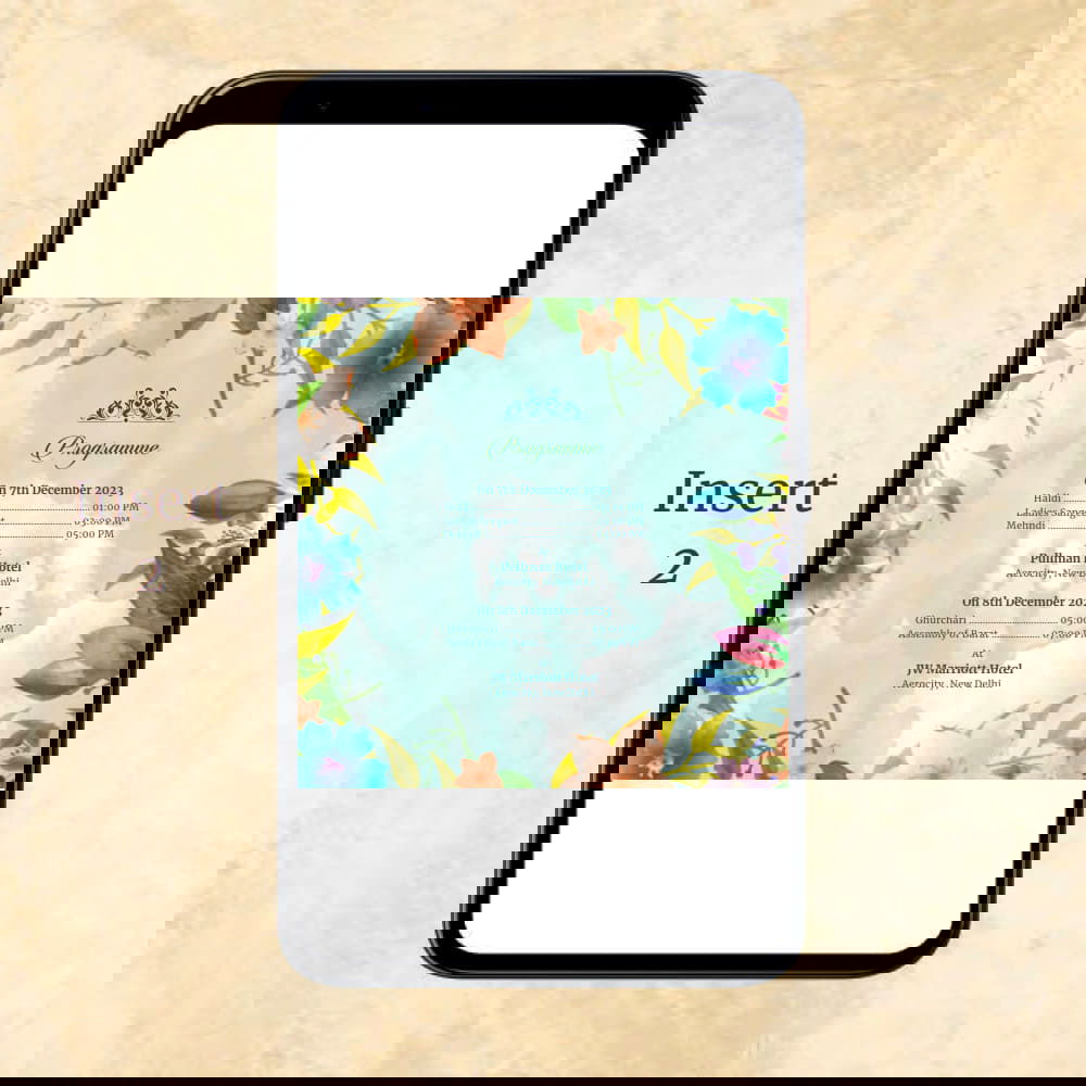 KL2034 Digital Wedding PDF Ecard - Kalash Cards