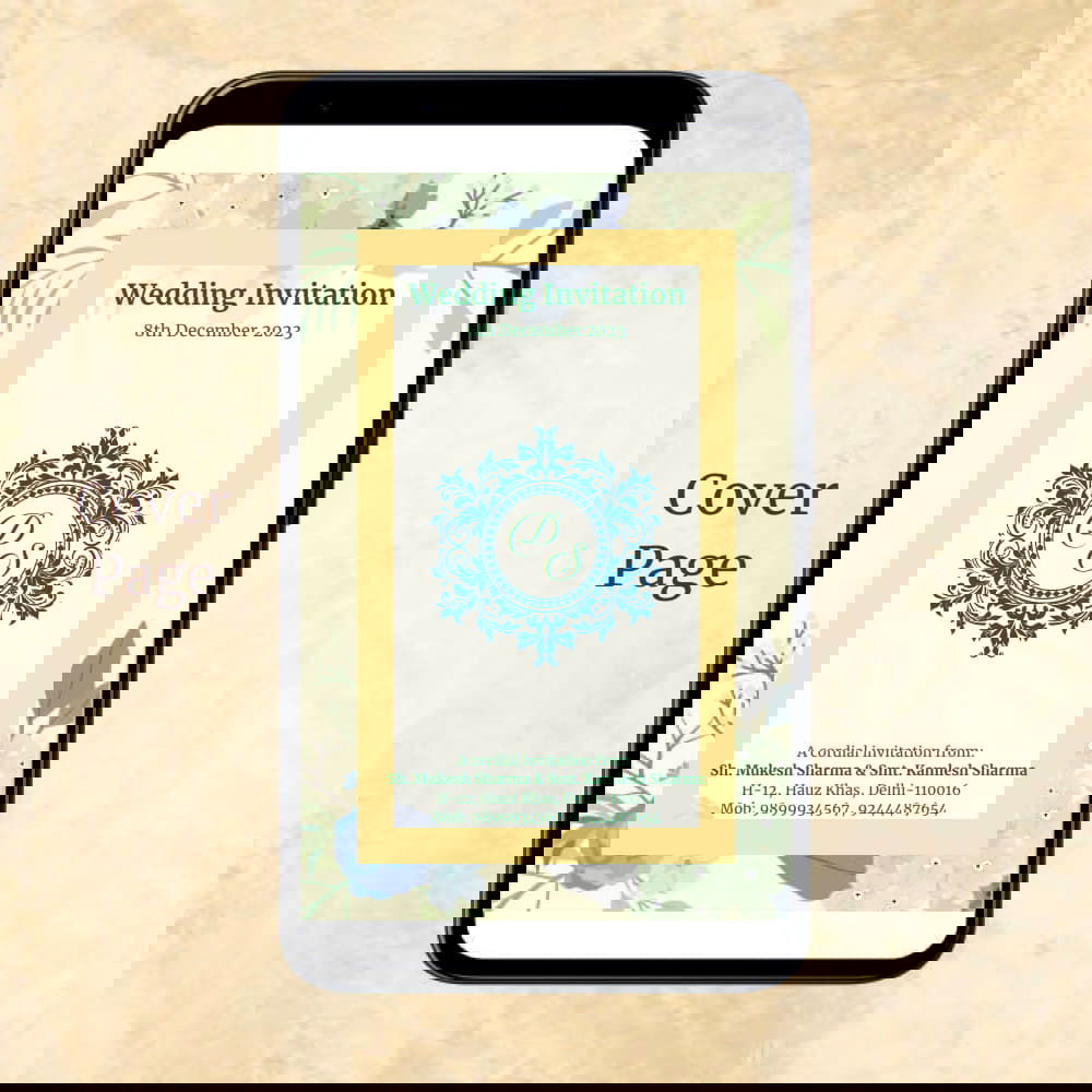 KL2035 Digital Wedding PDF Ecard - Kalash Cards