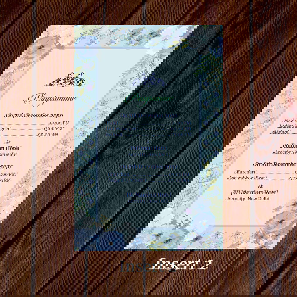 KL2035 Translucent Cover Luxury Wedding Card - Kalash Cards