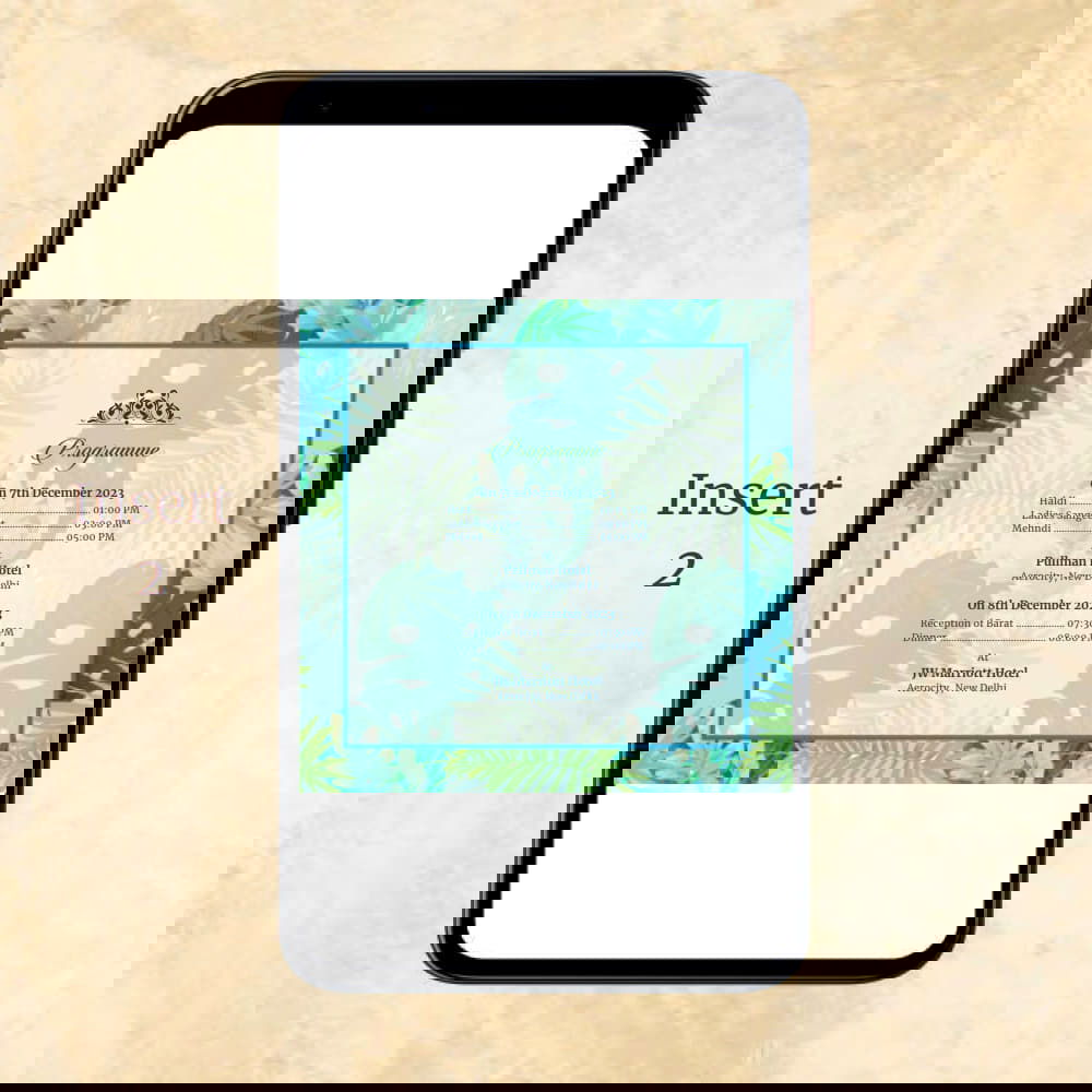 KL2036 Digital Wedding PDF Ecard - Kalash Cards