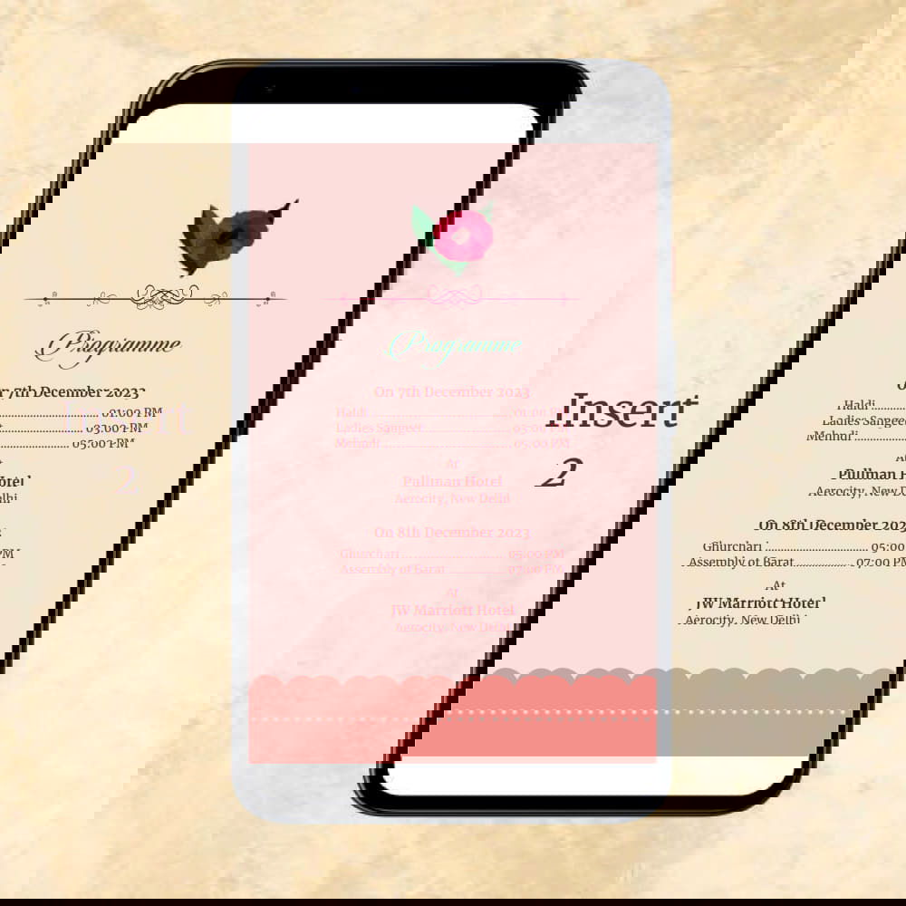 KL2037 Digital Wedding PDF Ecard - Kalash Cards