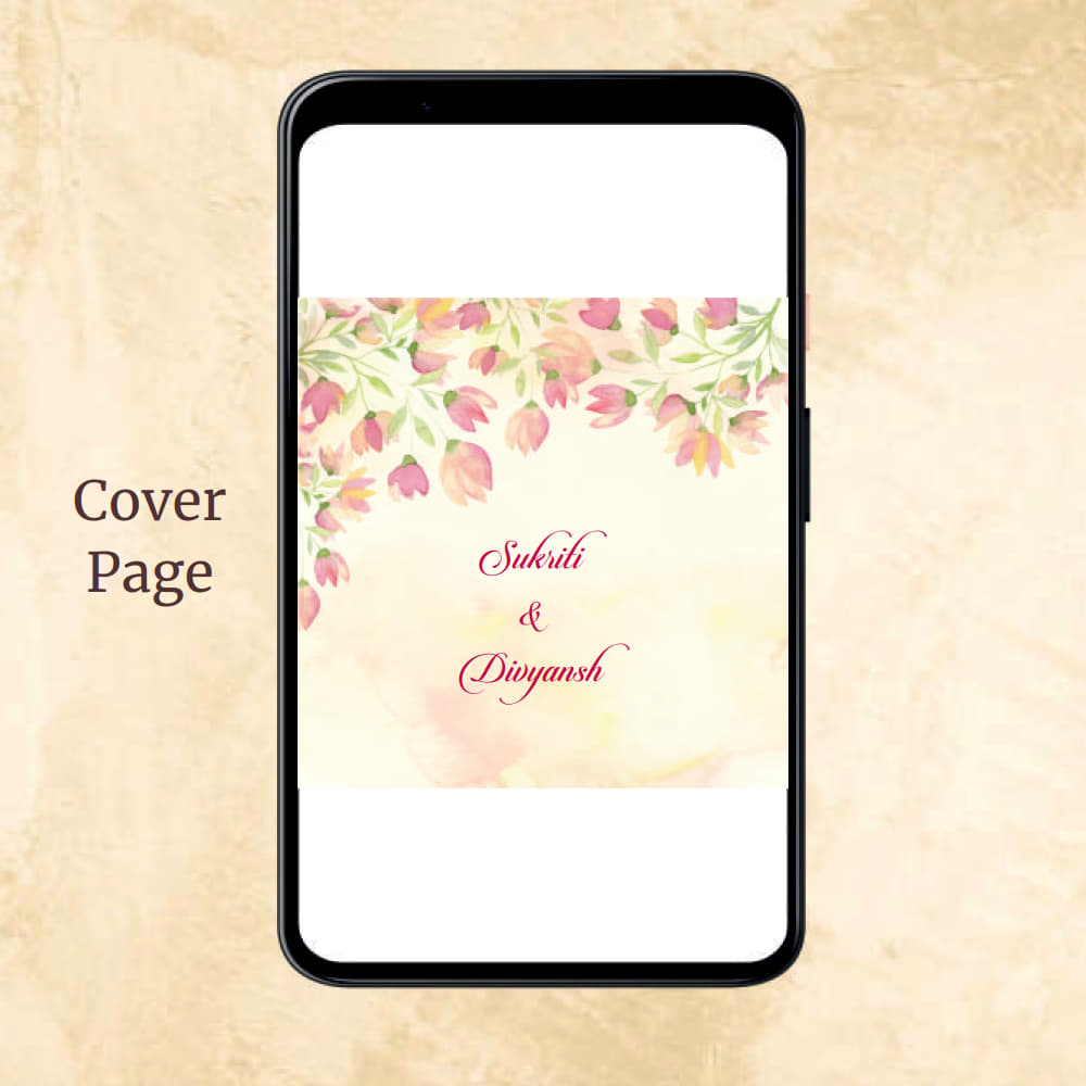 KL2039 Digital Wedding PDF Ecard - Kalash Cards