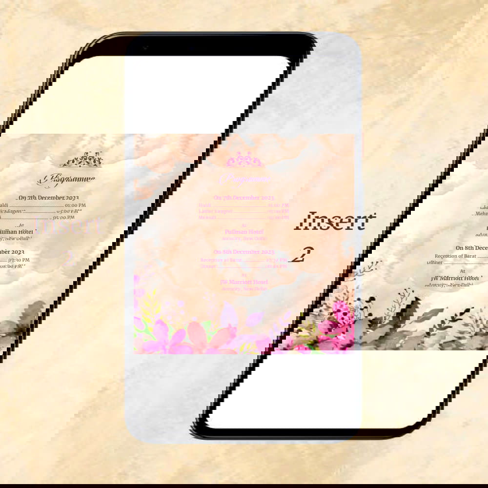 KL2039 Digital Wedding PDF Ecard - Kalash Cards