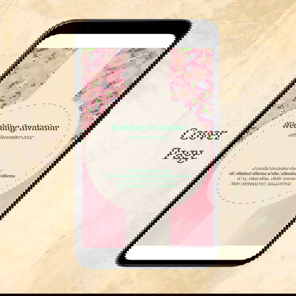 KL2040 Digital Wedding PDF Ecard - Kalash Cards