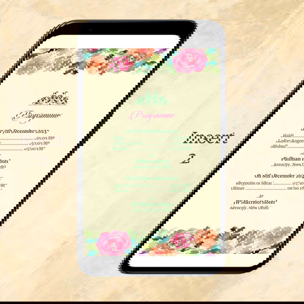 KL2043 Digital Wedding PDF Ecard - Kalash Cards