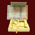 KL2045S1B Save the Date Floral Design MDF Mithai and Dry Fruit Gift Box with 2 Card Inserts - Kalash Cards