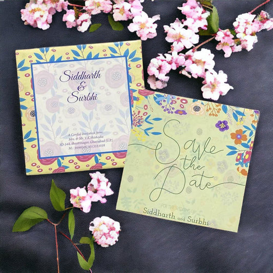 KL2045S1 Paper Wedding Card - Kalash Cards