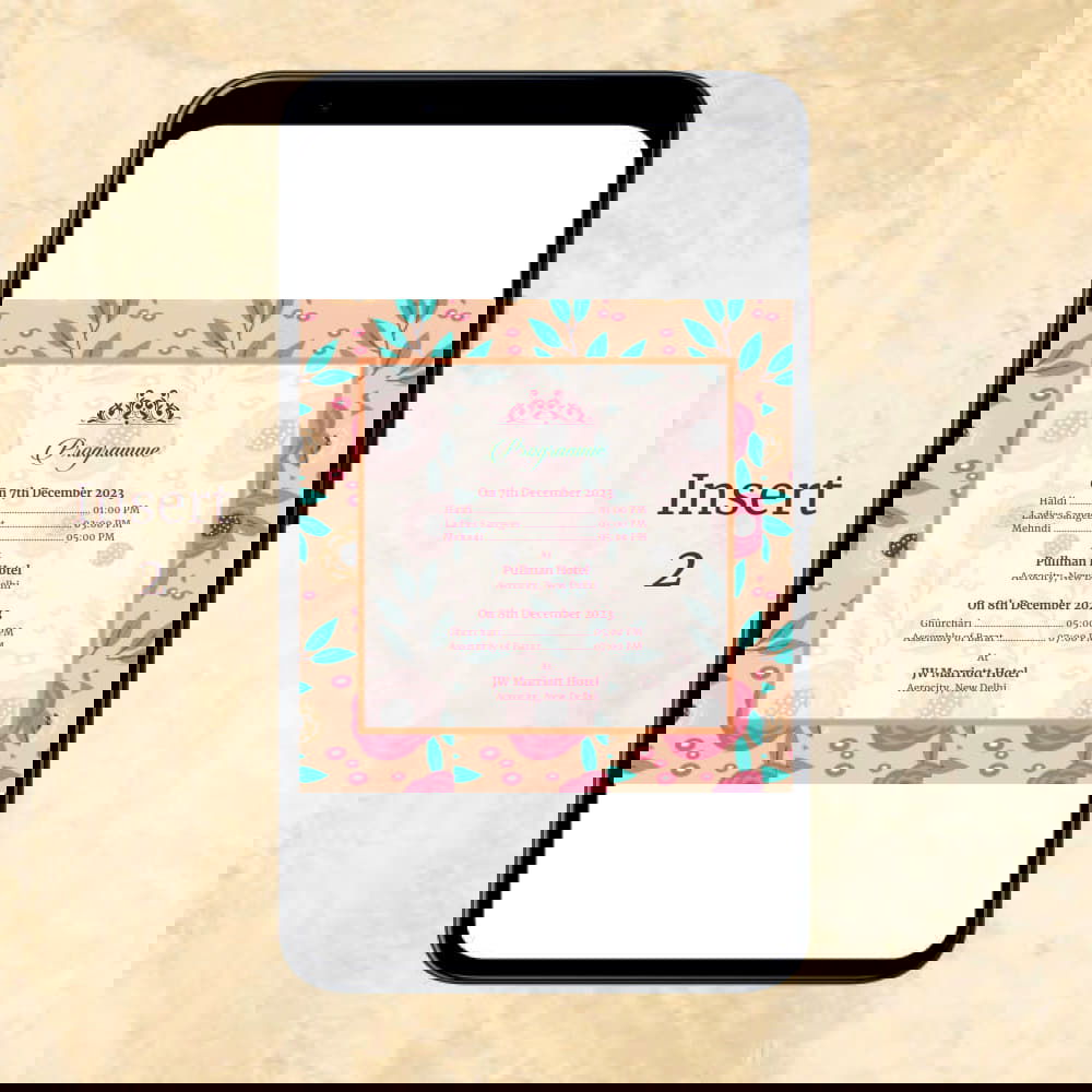 KL2045 Digital Wedding PDF Ecard - Kalash Cards