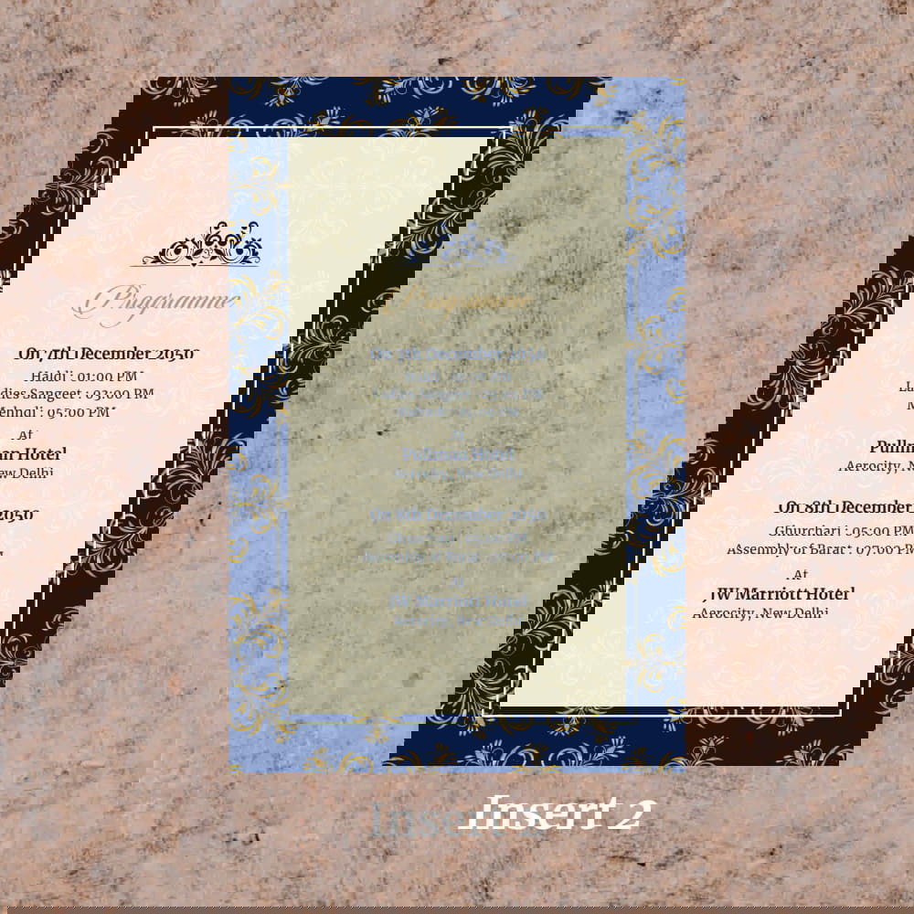 KL2046 Translucent Cover Luxury Wedding Card - Kalash Cards