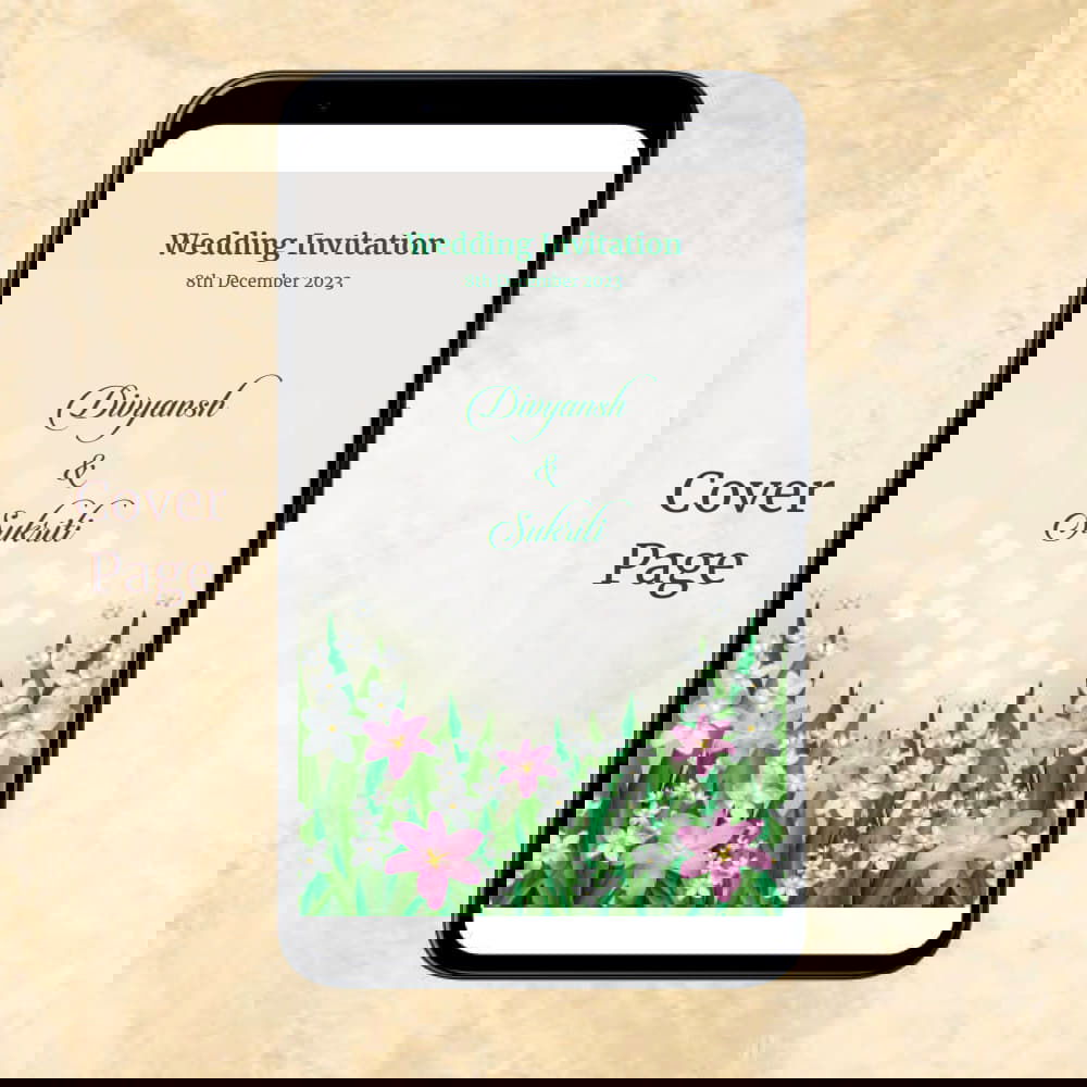 KL2048 Digital Wedding PDF Ecard - Kalash Cards