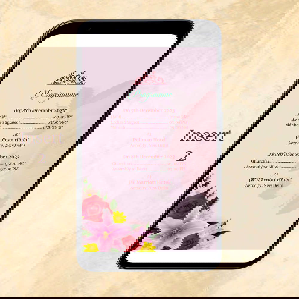 KL2049 Digital Wedding PDF Ecard - Kalash Cards