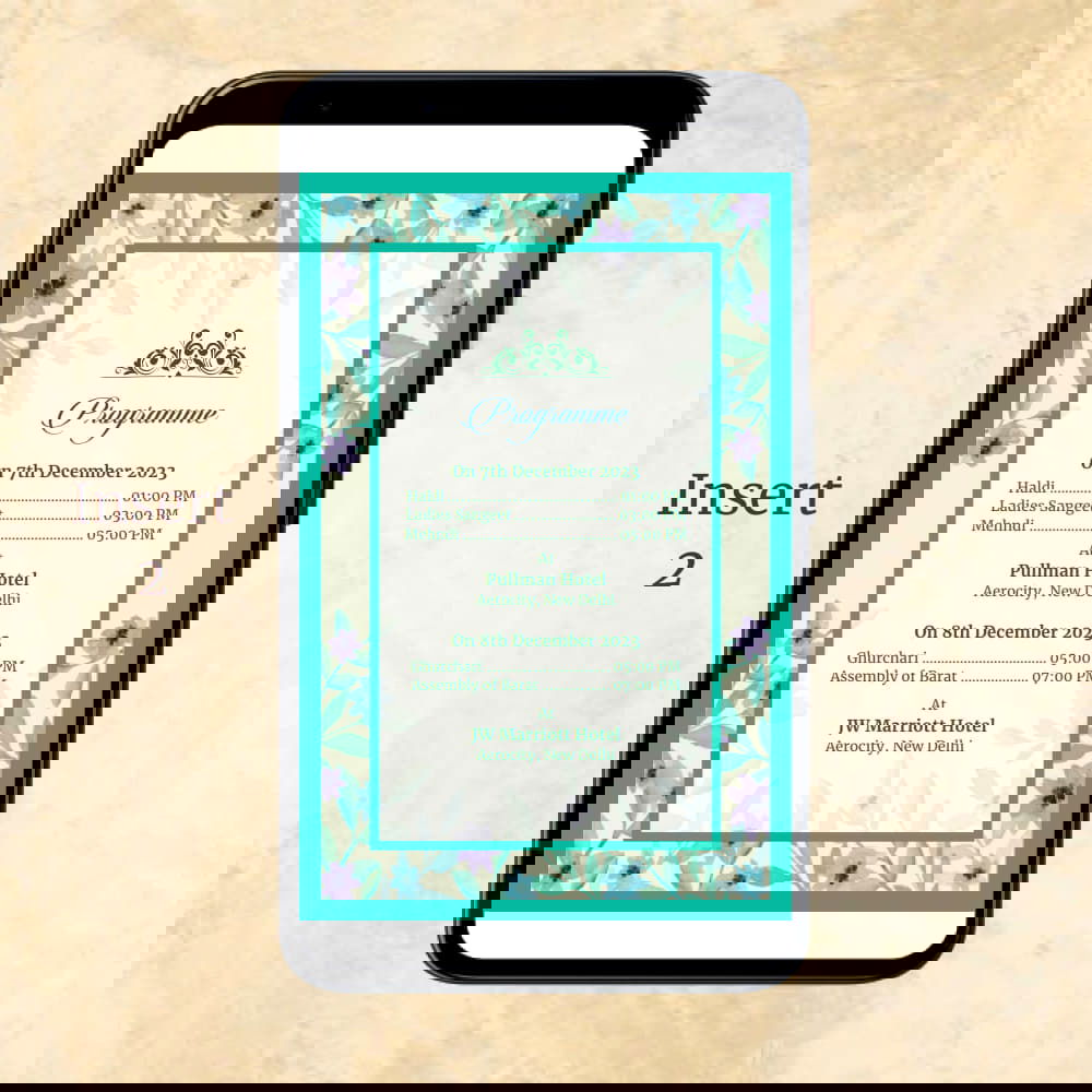 KL2051 Digital Wedding PDF Ecard - Kalash Cards