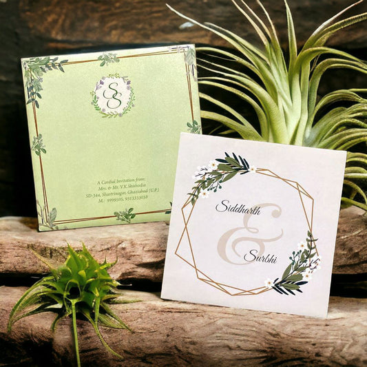 KL2052S1 Paper Wedding Card - Kalash Cards