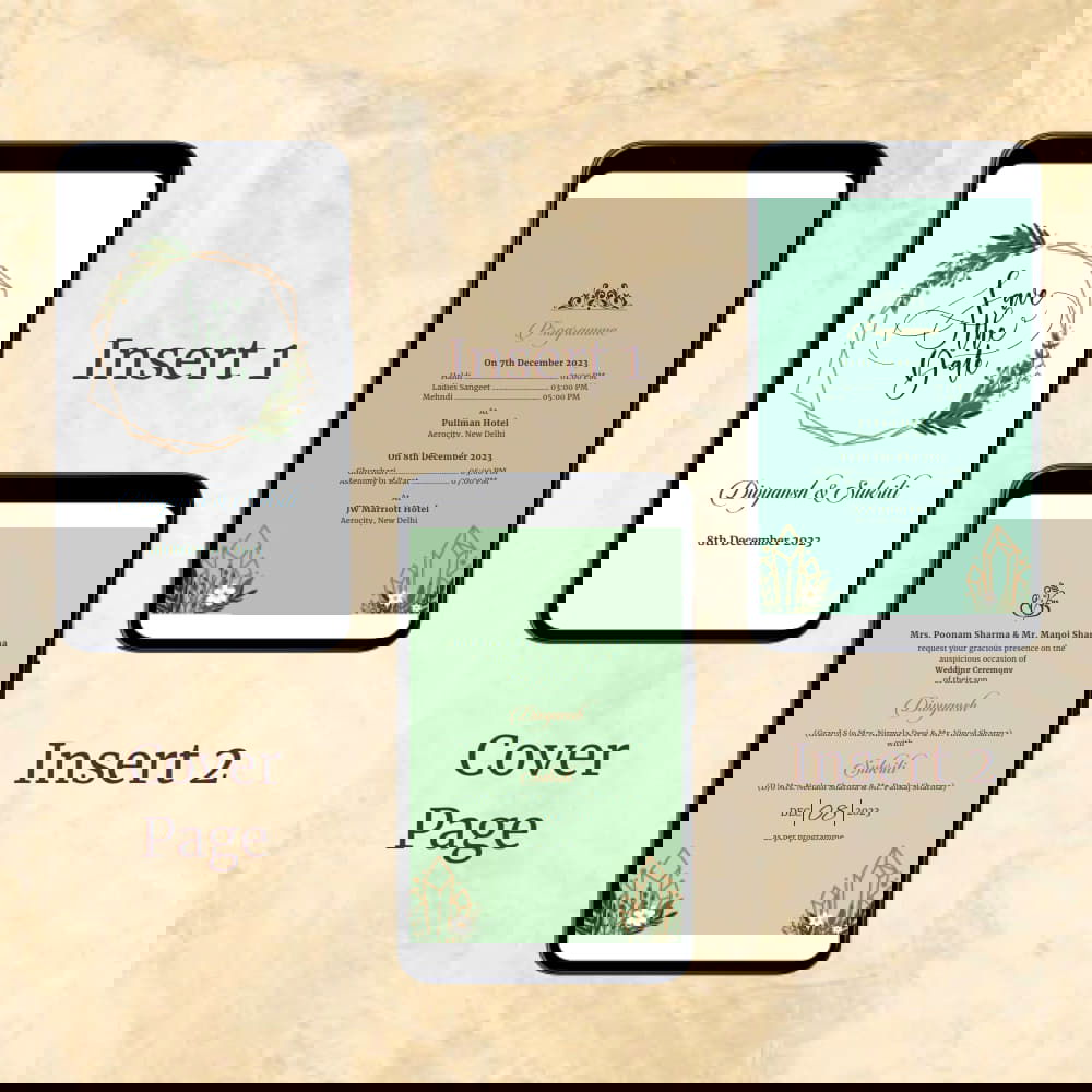 KL2052 Digital Wedding PDF Ecard - Kalash Cards