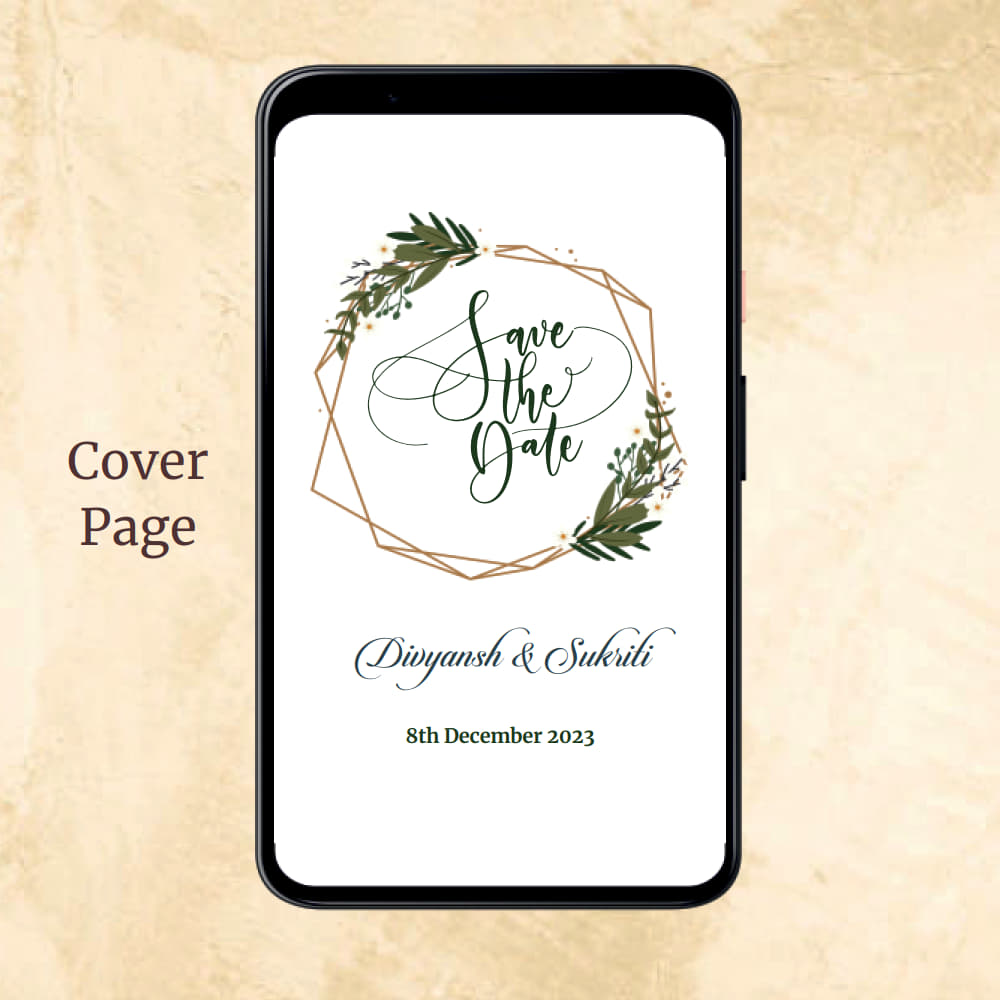 KL2052 Digital Wedding PDF Ecard - Kalash Cards