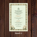 KL2052 Translucent Cover Luxury Wedding Card - Kalash Cards