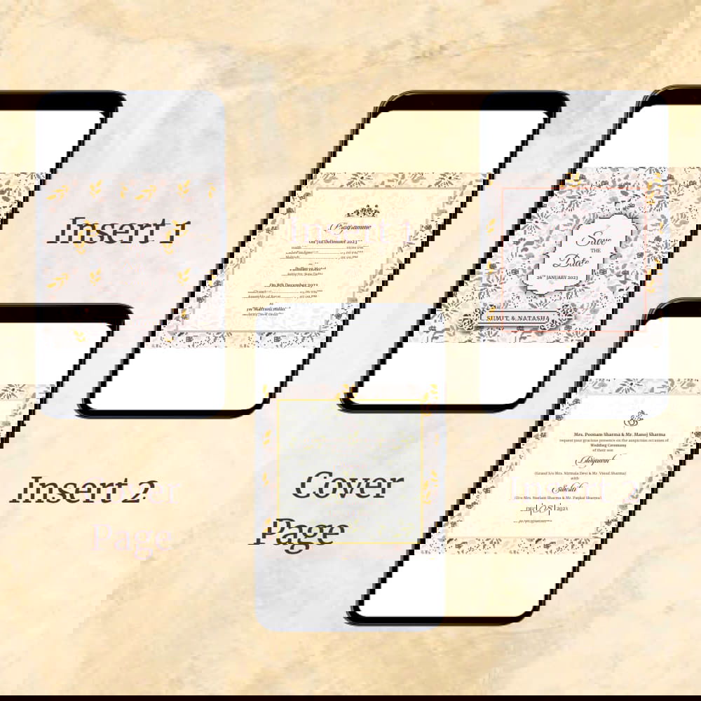 KL2053 Digital Wedding PDF Ecard - Kalash Cards