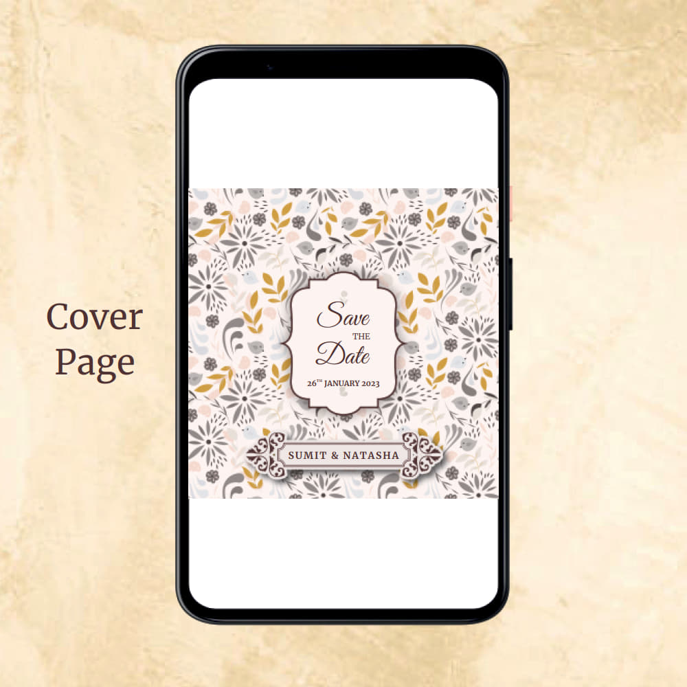 KL2053 Digital Wedding PDF Ecard - Kalash Cards