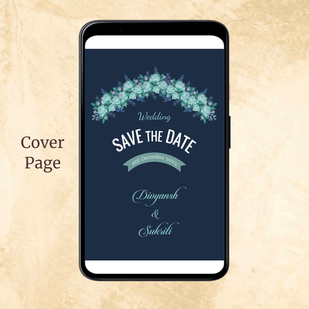 KL2054 Digital Wedding PDF Ecard - Kalash Cards