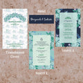 KL2054 Translucent Cover Luxury Wedding Card - Kalash Cards