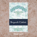 KL2054 Translucent Cover Luxury Wedding Card - Kalash Cards