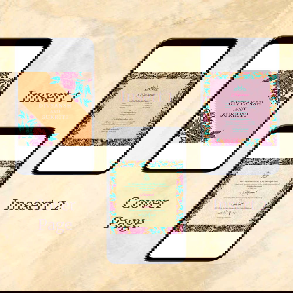 KL2055 Digital Wedding PDF Ecard - Kalash Cards