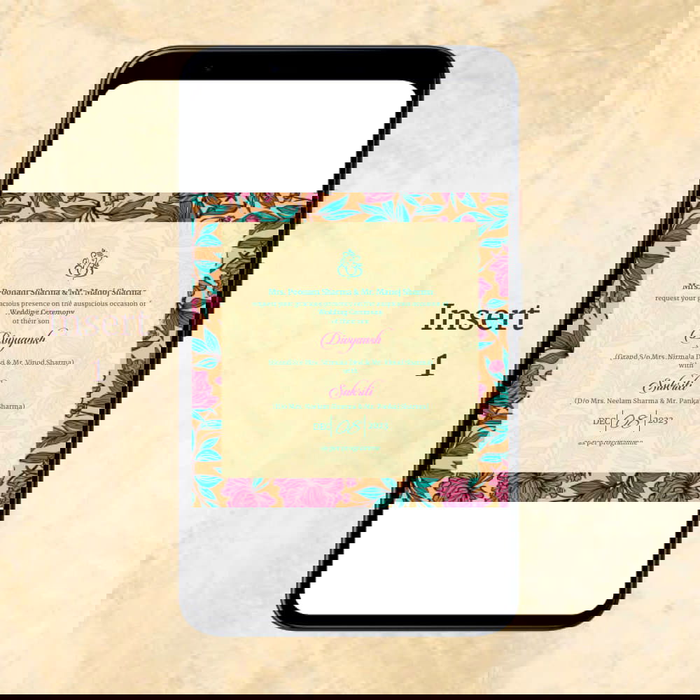 KL2055 Digital Wedding PDF Ecard - Kalash Cards