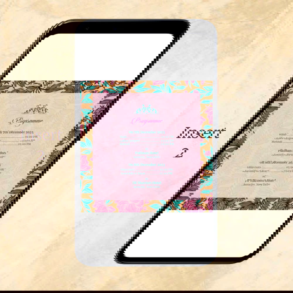 KL2055 Digital Wedding PDF Ecard - Kalash Cards