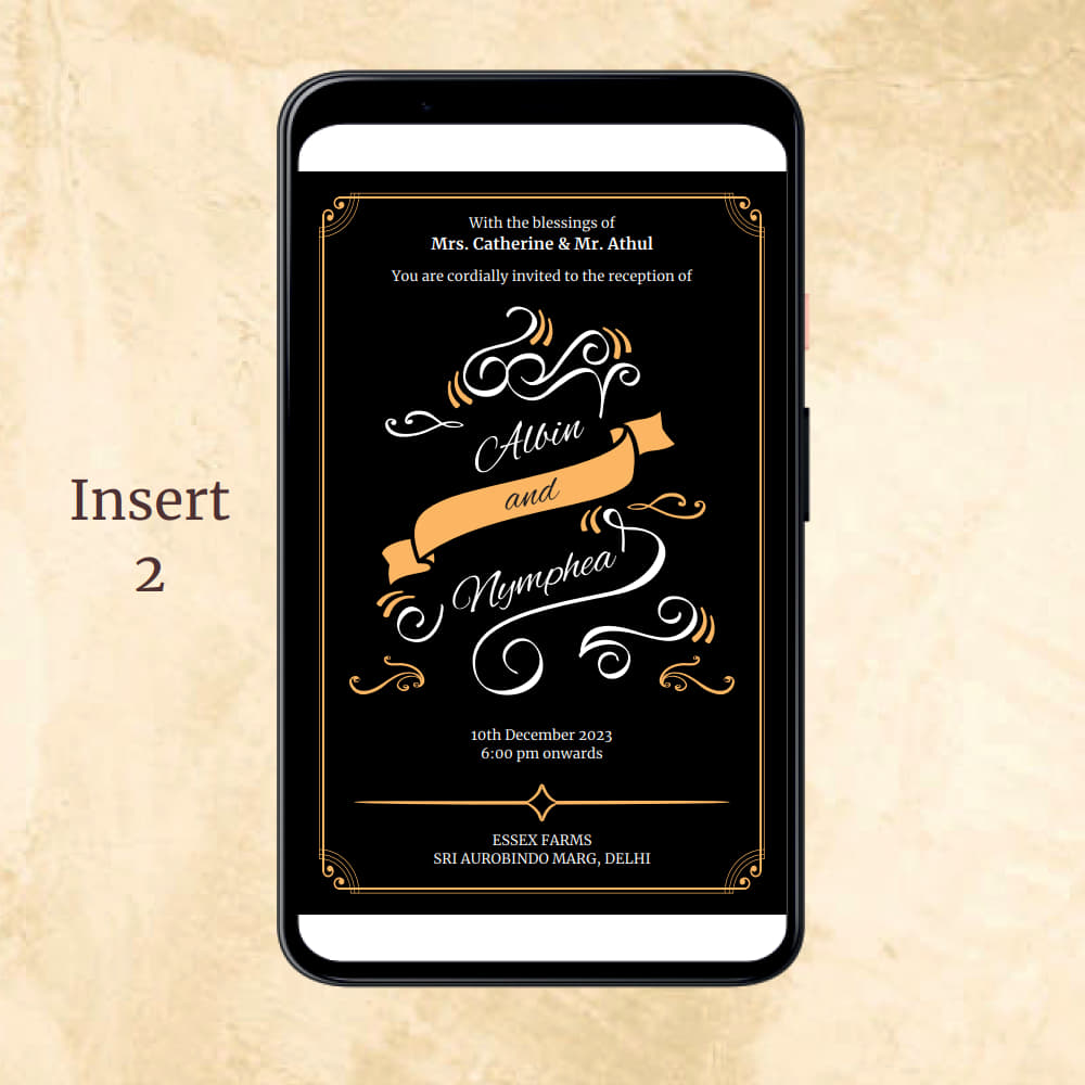 KL2056-1 Digital Wedding PDF Ecard - Kalash Cards