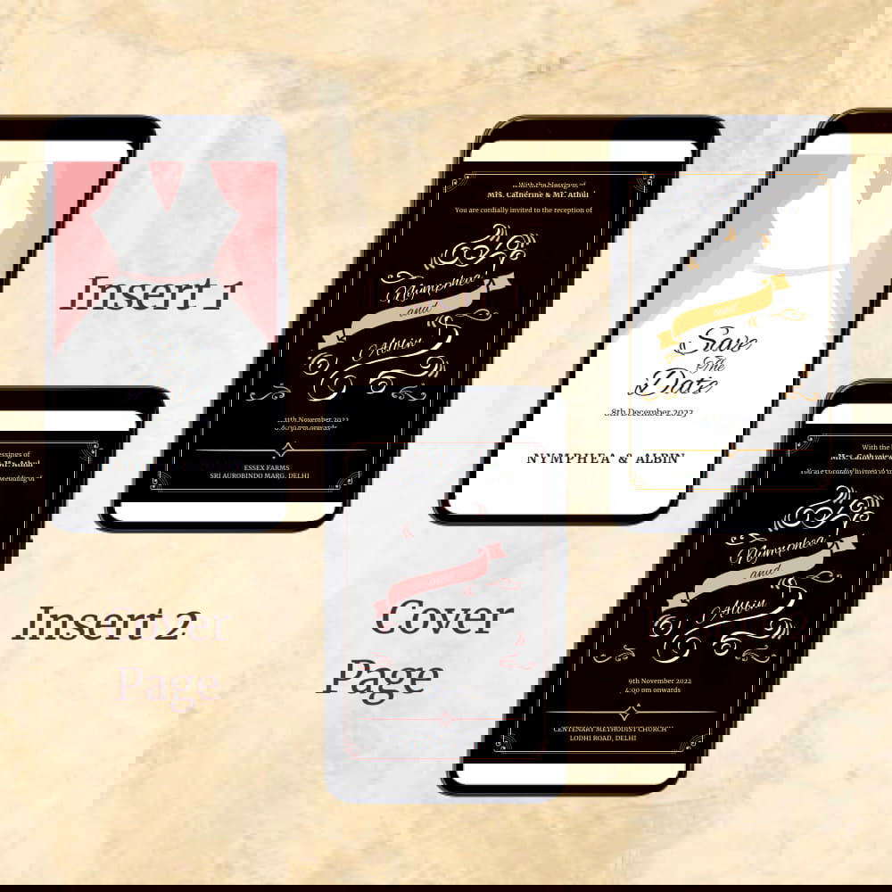 KL2056 Digital Wedding PDF Ecard - Kalash Cards