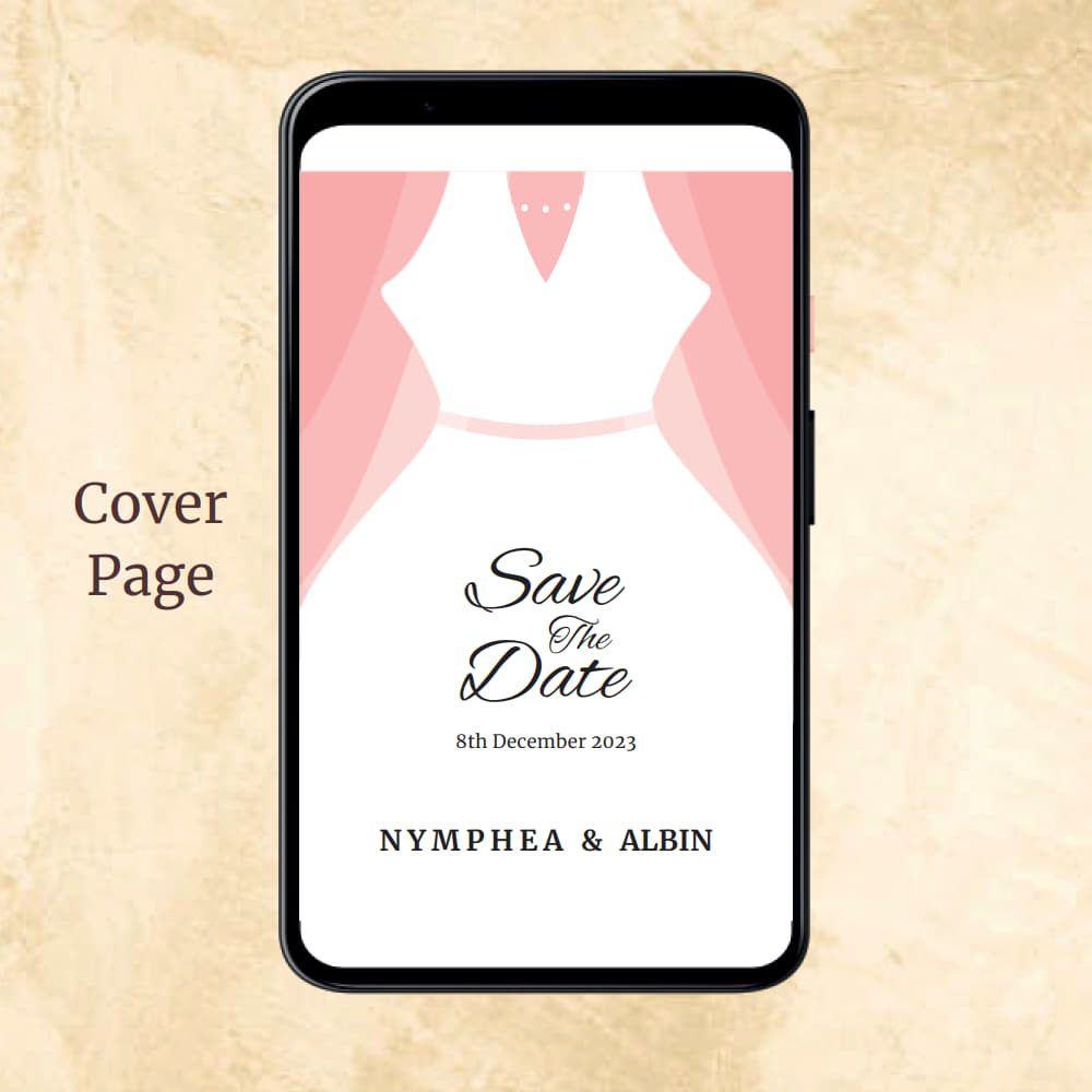 KL2056 Digital Wedding PDF Ecard - Kalash Cards