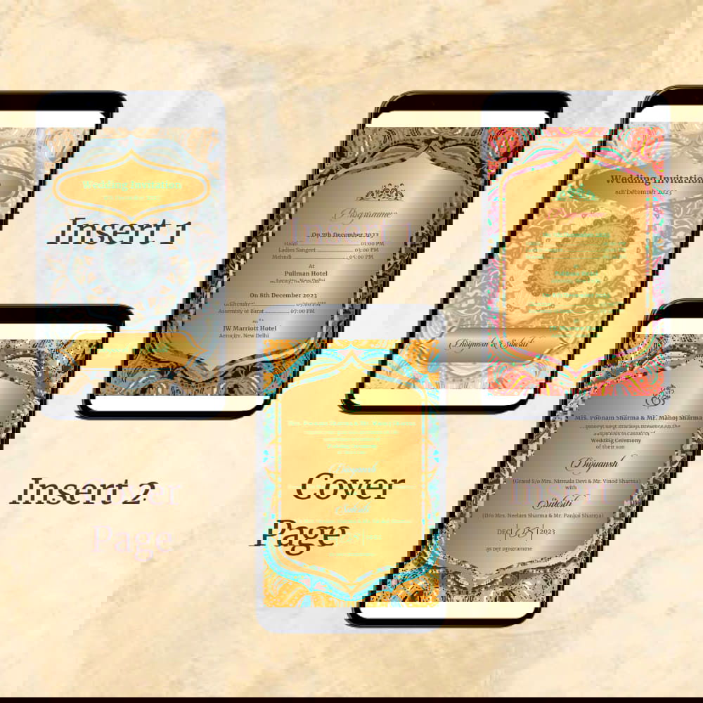 KL2057 Digital Wedding PDF Ecard - Kalash Cards