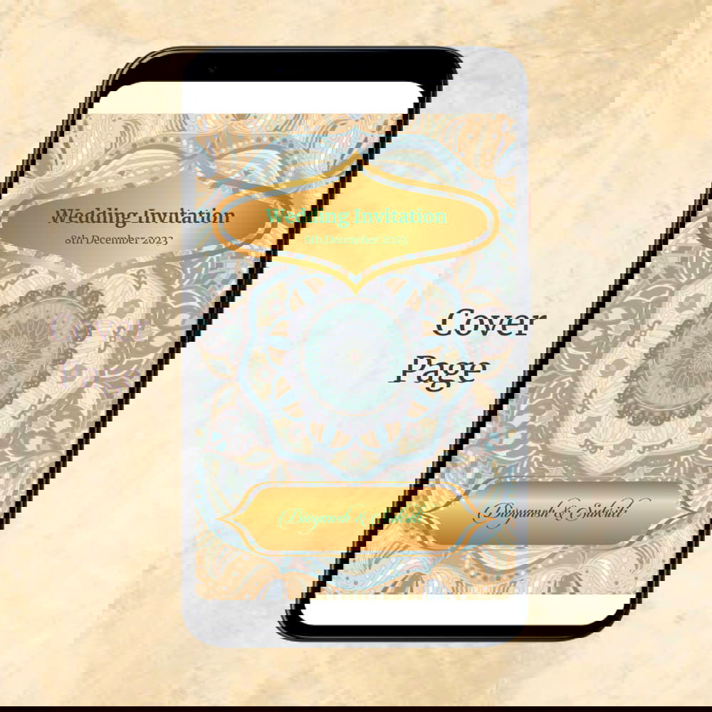 KL2057 Digital Wedding PDF Ecard - Kalash Cards