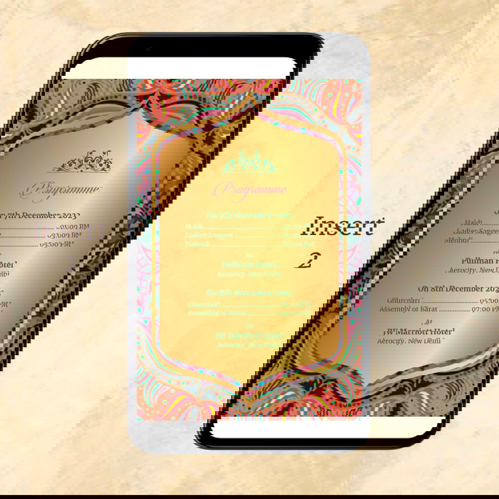 KL2057 Digital Wedding PDF Ecard - Kalash Cards