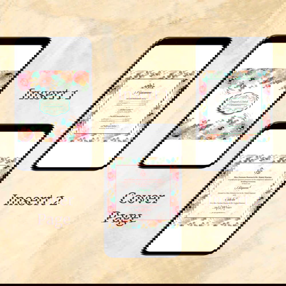 KL2060 Digital Wedding PDF Ecard - Kalash Cards