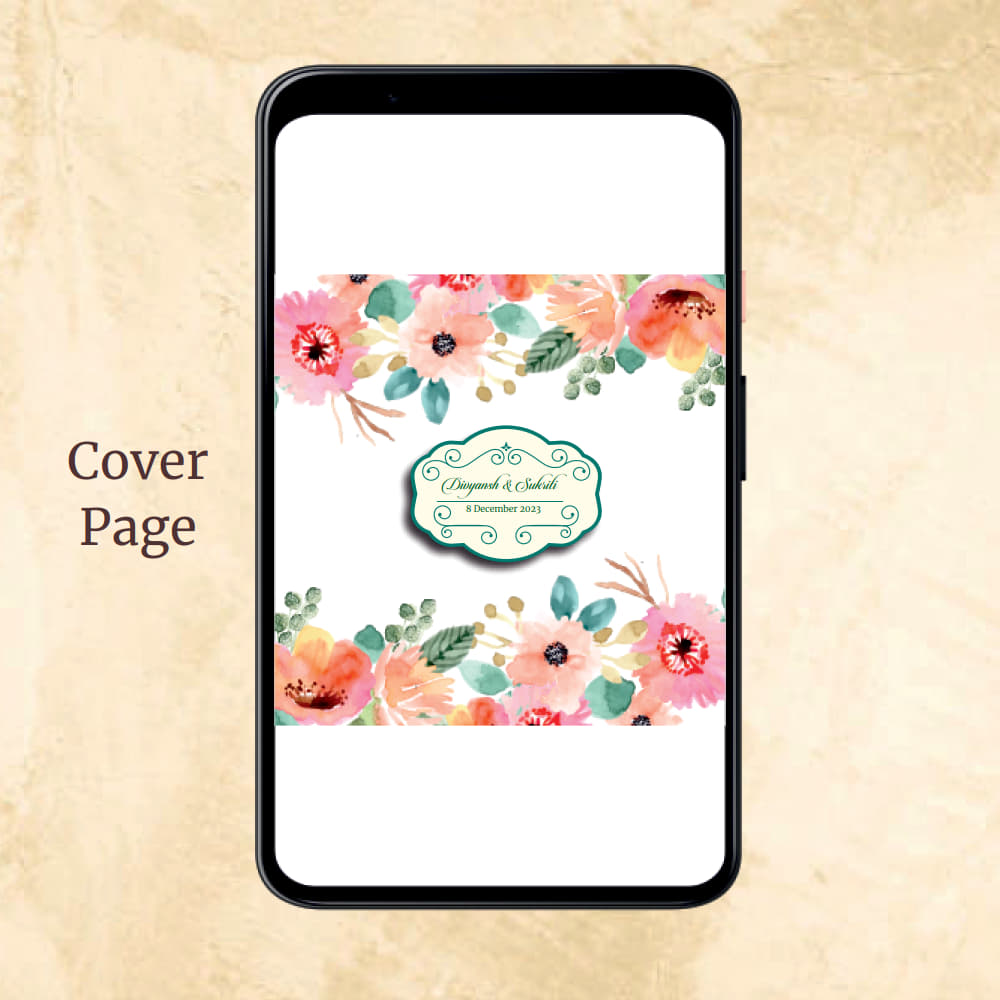 KL2060 Digital Wedding PDF Ecard - Kalash Cards